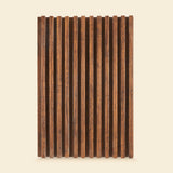 mahagony colour fluted panels