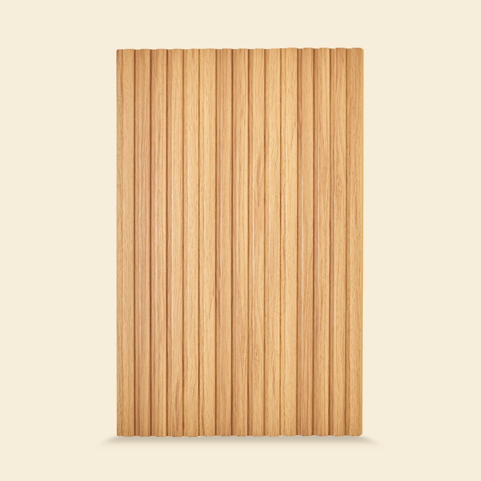 fluted panel beech colour