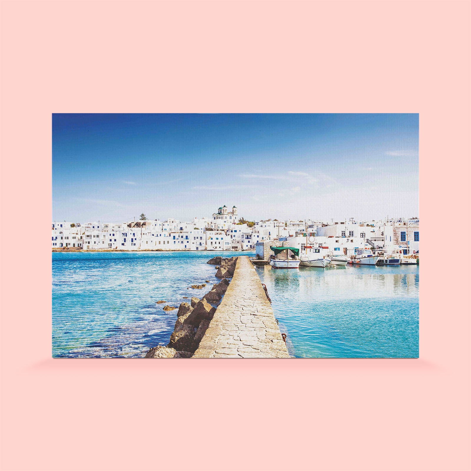 greece wallpaper for featured wall