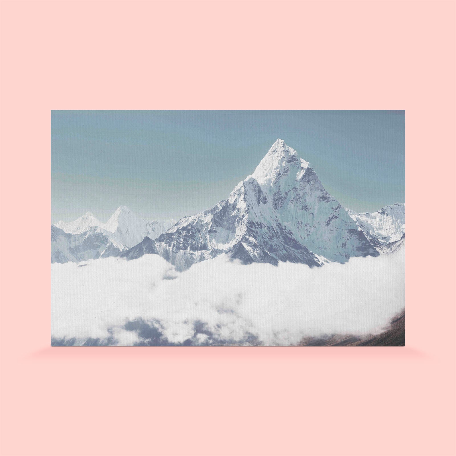 Snowy Alps in Blue Filter