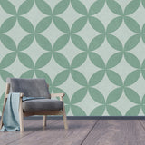 geometric green wallpaper