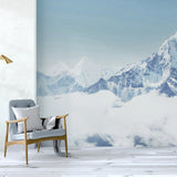 icy mountain wallpaper as home featured wall