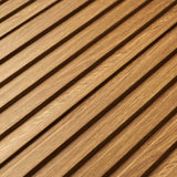 wood fluted panels elegant teak