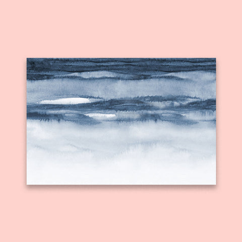 Mrs Cool, Calm and Collected (Navy Watercolor)