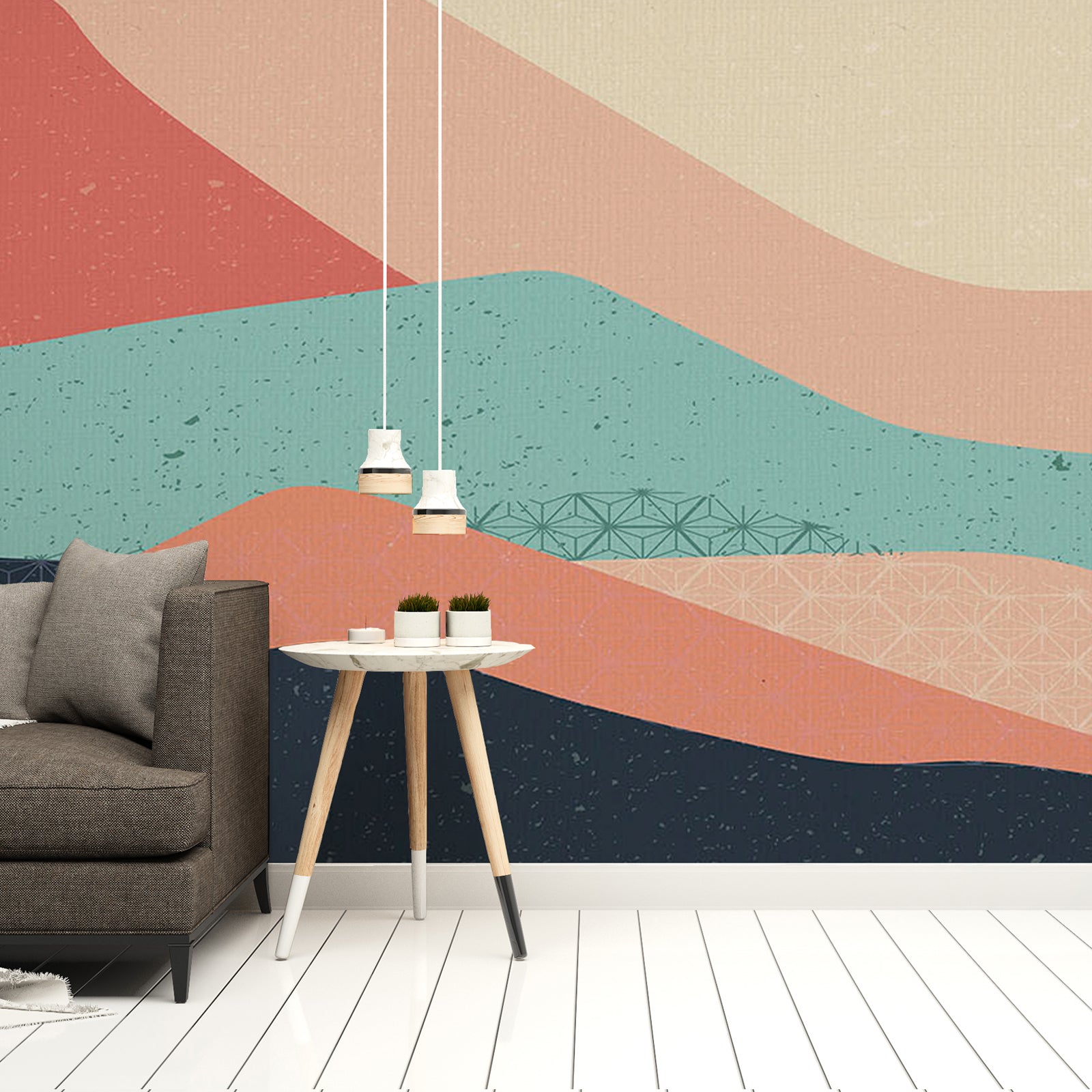 pastel mountain wallpaper